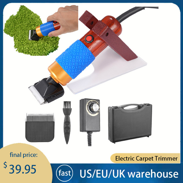 Electric Carpet Trimmer, Tufting Gun, Scissors with Shearing Guide